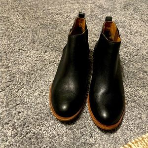 Kork-Ease women’s  low heel black booties. Size 8.5 only worn once!